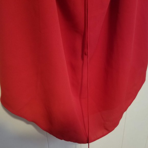 RW&Co Red Crepe Midi Shift Dress - Picture 8 of 13